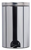 Poubelle à pédale métal 20L inox Rossignol sanelia