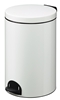 Poubelle à pédale métal 20L blanc Rossignol sanelia