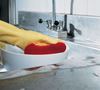 Tampon eponge rouge grattante Spontex par 10