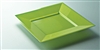 Assiette plastique couleur anis carré 240 par 96