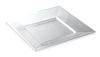 Assiette plastique cristal carré 240 par 96