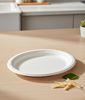 Assiette biodegradable jetable fibre de cannes D 230 les 500