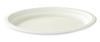 Assiette biodegradable jetable fibre de cannes ovale 260 les 500