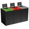 Poubelle de tri selectif 3x90L Alitri