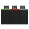 Poubelle de tri selectif 3x90L Alitri