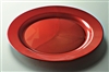 Assiette plastique couleur carmin ronde 190 mm par 96
