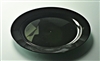 Assiette plastique couleur noire ronde 240 mm par 132