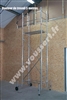Echafaudage roulant aluminium hauteur travail 5 m