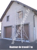 Echafaudage roulant aluminium hauteur travail 7 m