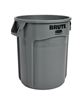 Conteneur brute Rubbermaid rond 76L gris