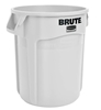 Conteneur Brute Rubbermaid rond 121 Litres blanc
