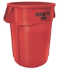 Conteneur Brute Rubbermaid rond 167 Litres rouge