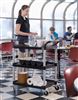 Chariot service hotellerie Rubbermaid noir