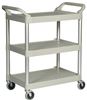 Chariot service hotellerie Rubbermaid gris