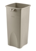 Conteneur Rubbermaid tri selectif carré beige 87 Litres