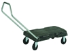 Chariot transport triple Rubbermaid gris