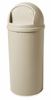FG816088BEIG - Poubelle Rubbermaid obus Marshal 56,8 L beige