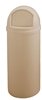 Poubelle Rubbermaid Marshal obus beige 95 L