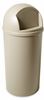 FG817088BEIG - Poubelle Rubbermaid Marshal obus beige 95 L