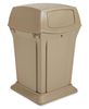 FG917188BEIG - Poubelle conteneur Rubbermaid Ranger 170 L avec 2 clapets beige
