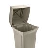 FG917188BEIG - Poubelle conteneur Rubbermaid Ranger 170 L avec 2 clapets beige