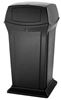 FG917188BLA - Poubelle conteneur  Rubbermaid Ranger 170 L avec 2 clapets Noir