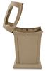 FG917388BEIG - Poubelle conteneur Ranger 170 L  Rubbermaid avec 4 ouvertures beige