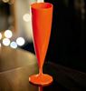 Flute jetable champagne orange 13 cl