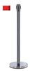 Poteau de guidage inox sangle rouge