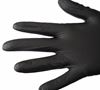 Gant jetable nitrile noir non poudré par 100