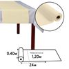 R532402 - Tete a tete airlaid 24m ivoire colis de 4