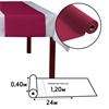 Tete a tete airlaid 24m bordeaux colis de 4