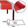 Tete a tete airlaid 24m rouge colis de 4