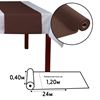 Tete a tete airlaid 24m chocolat colis de 4