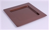 Sous assiette plastique carree chocolat par 72