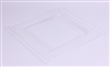 Sous assiette plastique carree cristal par 72