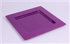 Sous assiette plastique carree pourpre par 72