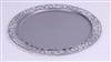 Sous assiette plastique ronde argent par 72