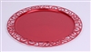 Sous assiette plastique ronde carmin par 72
