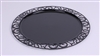 Sous assiette plastique ronde noir par 72
