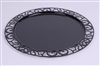 Sous assiette plastique ronde noir par 72