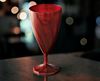 Verre jetable cristal à vin 15 cl carmin