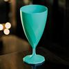 Verre jetable cristal à vin 15 cl turquoise