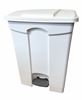 Poubelle cuisine HACCP 45 L a pedale blanche