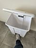 Poubelle cuisine HACCP 45 L a pedale blanche