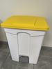 Poubelle cuisine HACCP 45 L jaune pedale