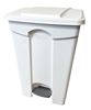 Poubelle cuisine HACCP 70 L a pedale blanche