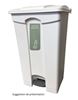 Poubelle cuisine HACCP 90 L a pedale blanche