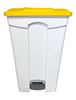 Poubelle cuisine HACCP 90 L jaune pedale