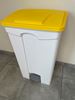 Poubelle cuisine HACCP 90 L jaune pedale